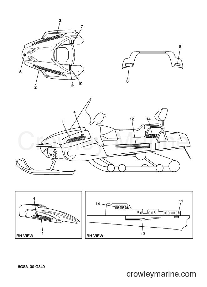 2008 Snowmobile VK10D - VK10D (8GS4) [010] - EMBLEM