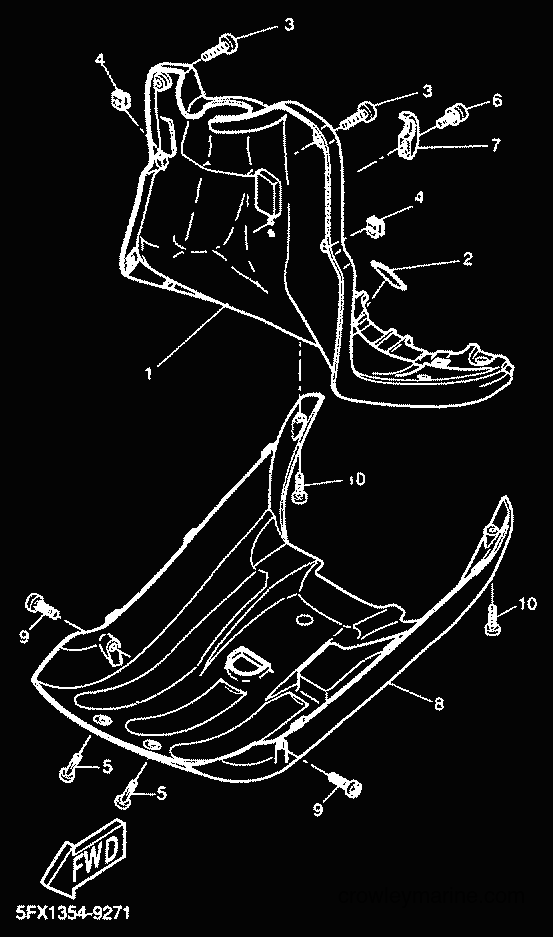 2001 Scooter CW50RS - CW50RS (5FXM) [020] - LEG SHIELD