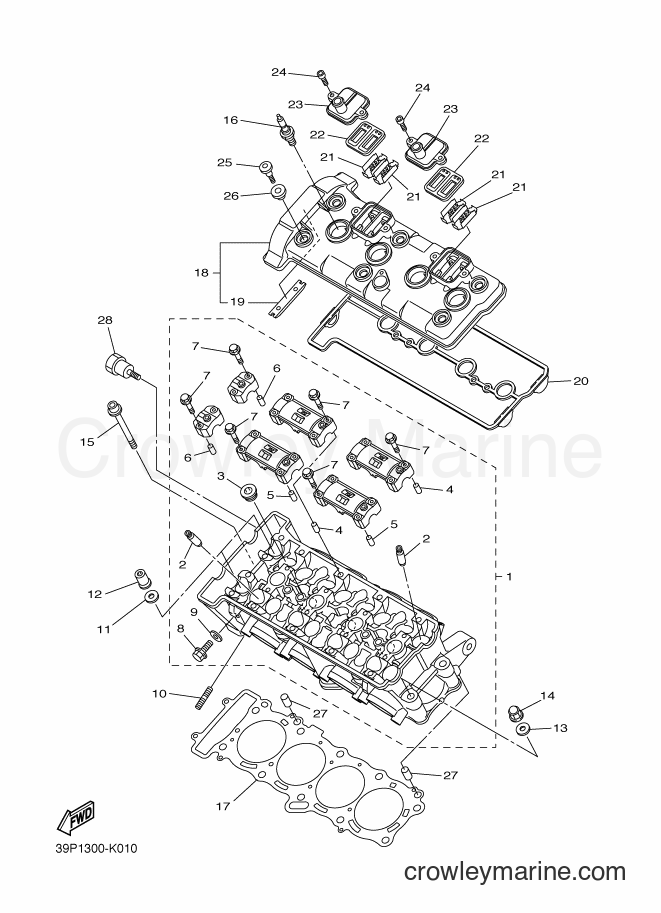 Yamaha Motors FZ8-S (42P2) [010] - CYLINDER HEAD