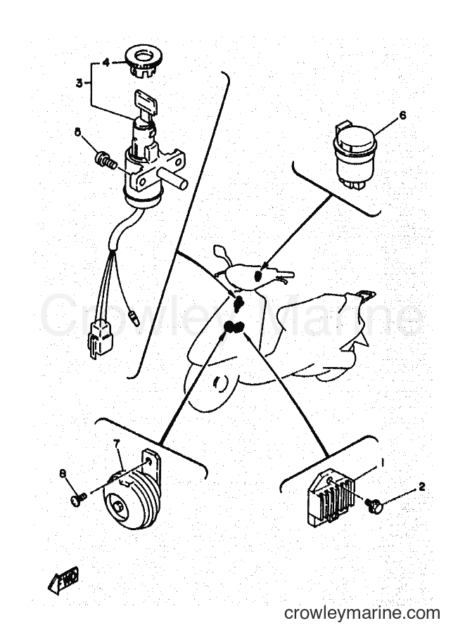 Yamaha Motors YA50R (4PC4) [999] - ELECTRICAL 1