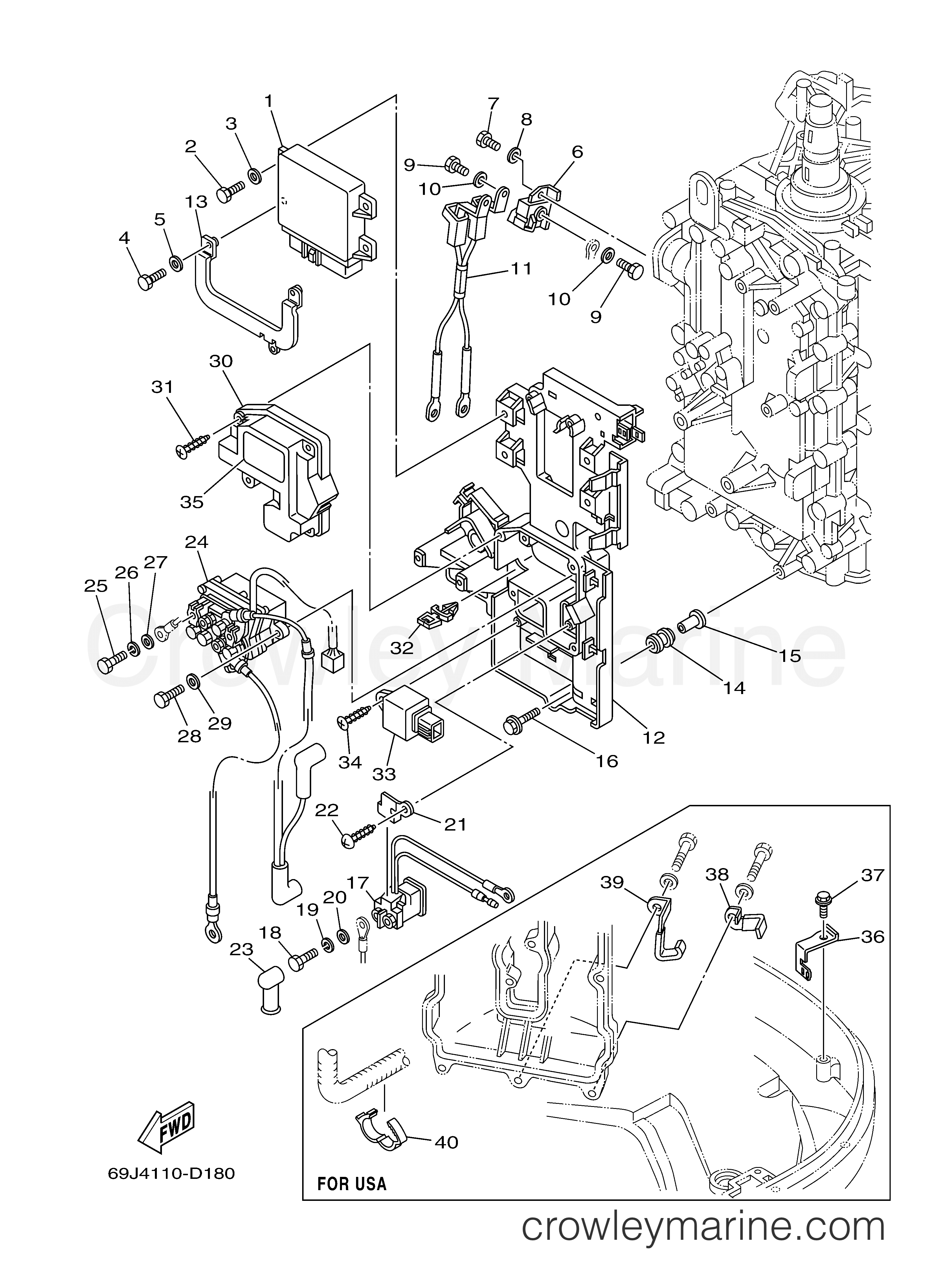Yamaha Motors F225TXRD - ELECTRICAL 2