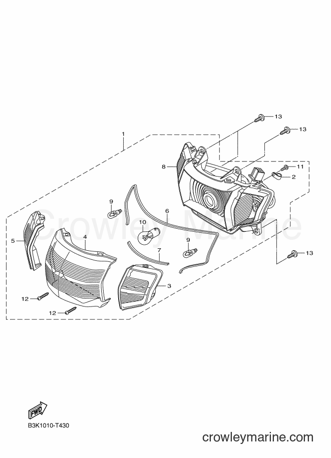 Yamaha Motors CEH50D (B3K2) [010] - TAILLIGHT