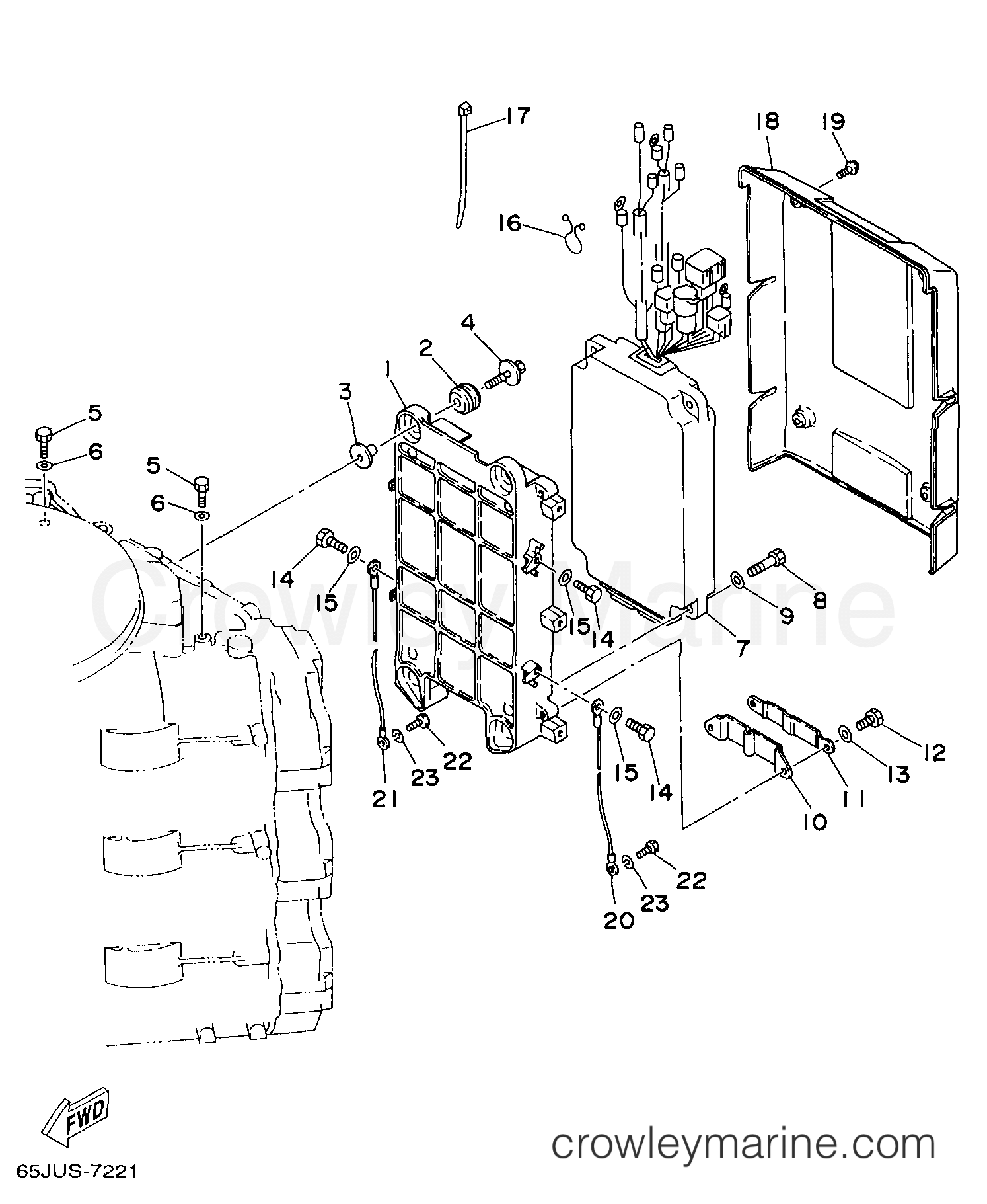 Yamaha Motors V225TLRW - ELECTRICAL 1