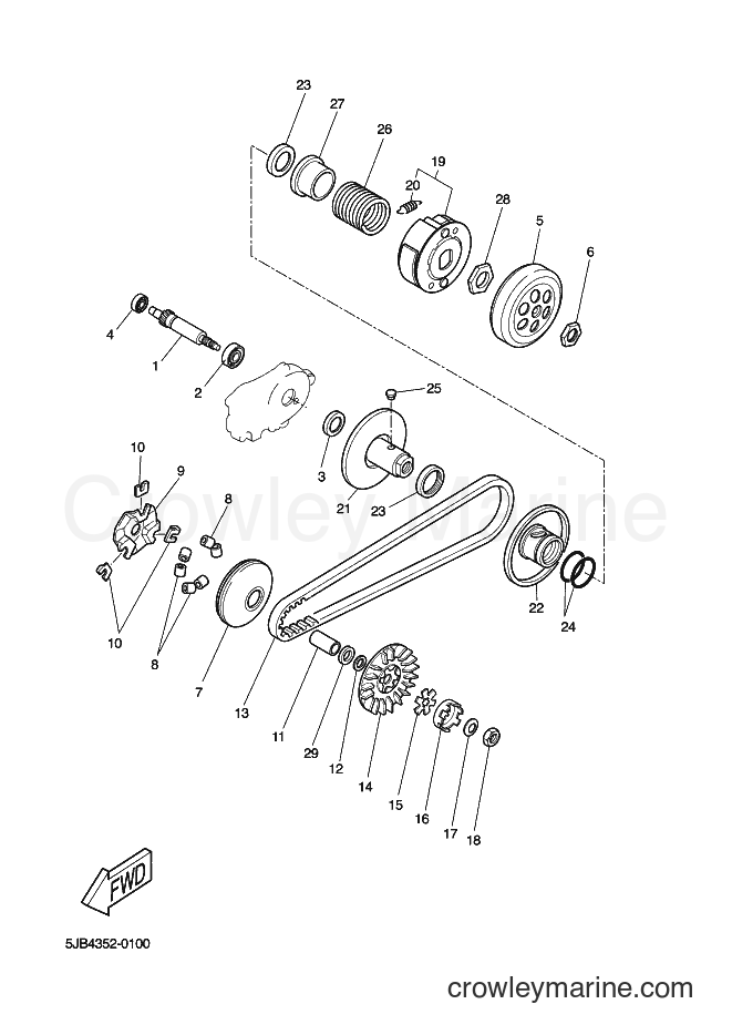 Yamaha Motors YN50 (2APH) [010] - CLUTCH