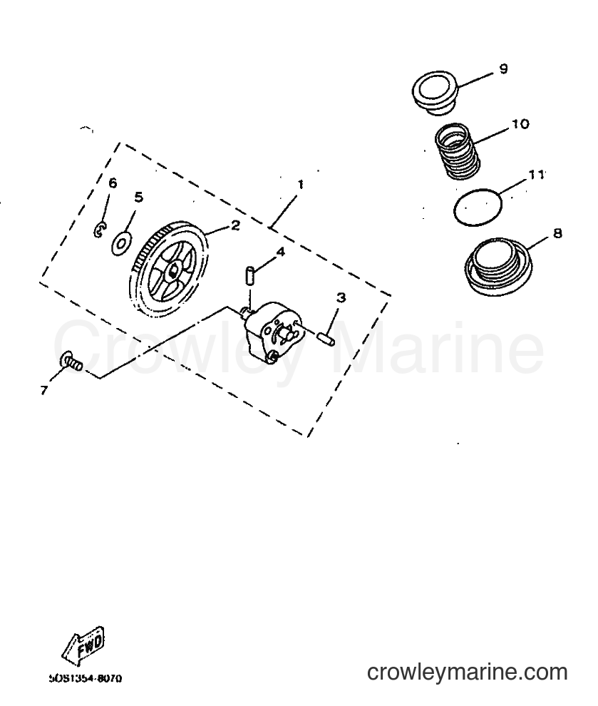 1999 Scooter YP125E - YP125E (5DS6) [010] - OIL PUMP