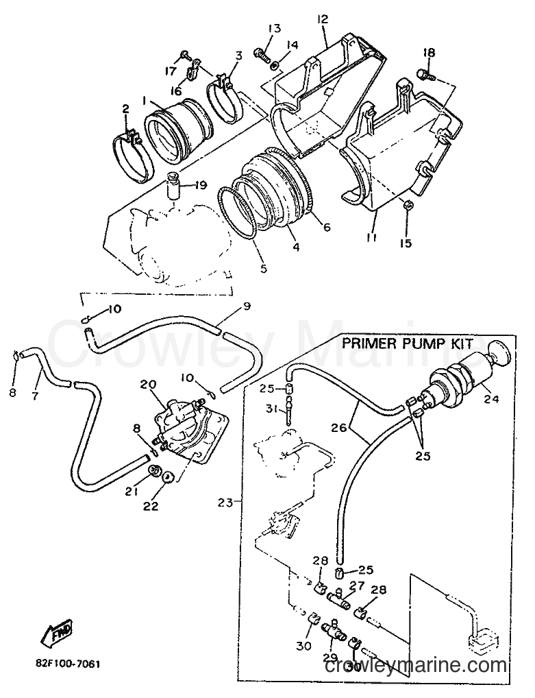 Yamaha Motors BR250 (86A1) [010] - INTAKE