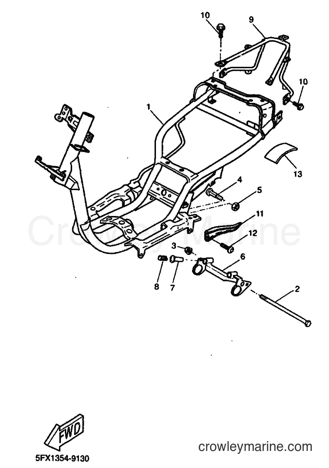 1999 Scooter CW50RS - CW50RS (5FX5) [010] - FRAME