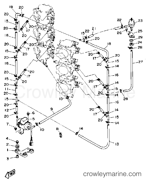 Yamaha Motors 250TURP - FUEL SYSTEM 2