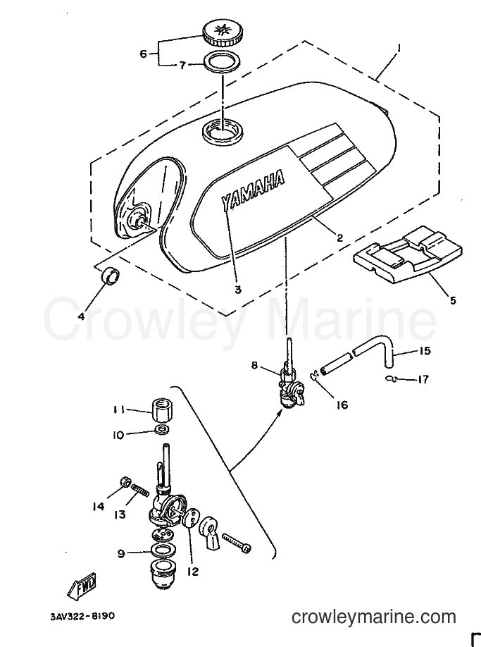 1988 Scooter FS1 - FS1 (3AV) [999] - FUEL TANK