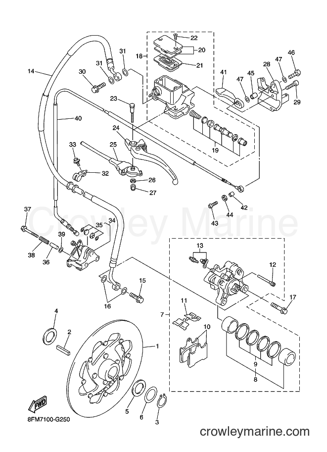 2008 Snowmobile RS10VT - RS10VT (8ET8) [010] - BRAKE