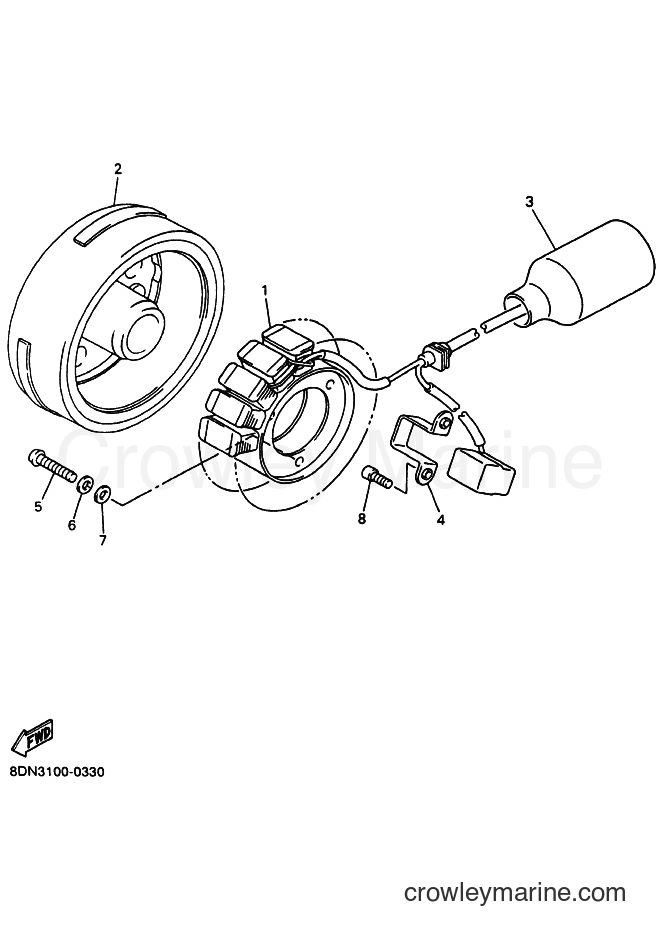 Yamaha Motors SRX700 (8DN4) [020] - GENERATOR