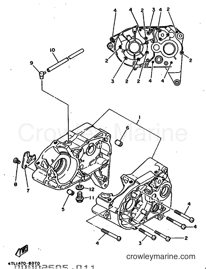 Yamaha Motors RX100 (36L) [999] - CRANKCASE