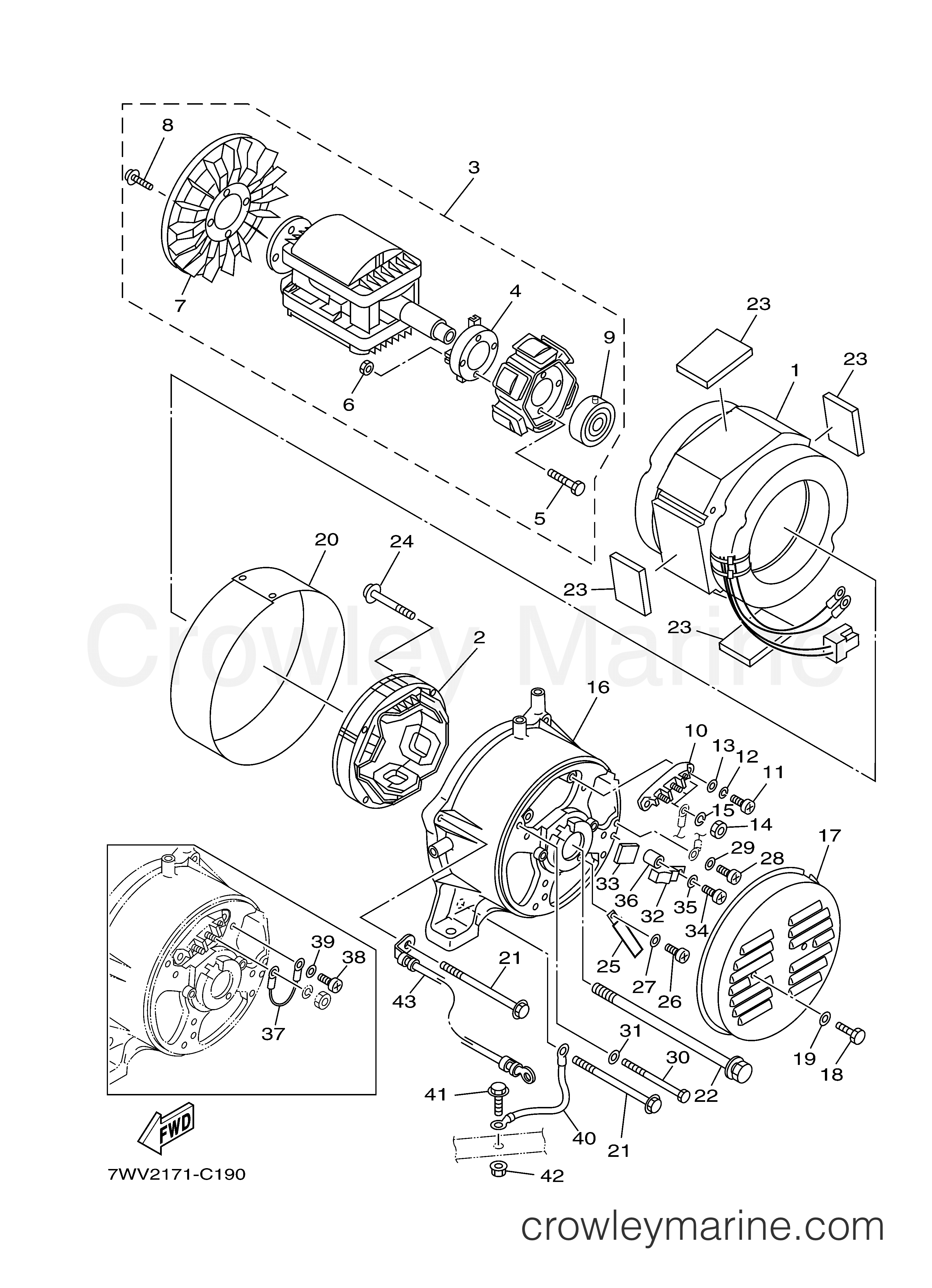 Yamaha Motors EF5200DECA - GENERATOR  EF6600 7WW2