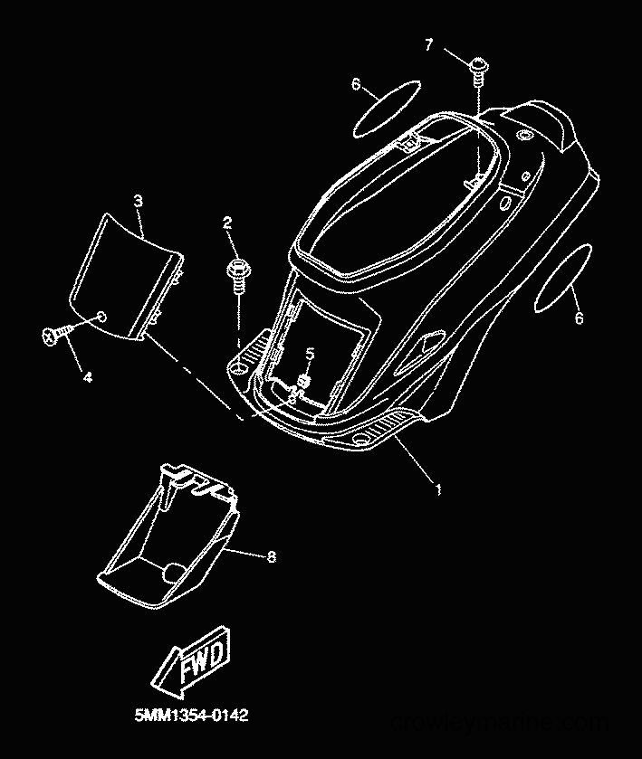 2001 Scooter CW50 - CW50 (5HG9) [030] - SIDE COVER