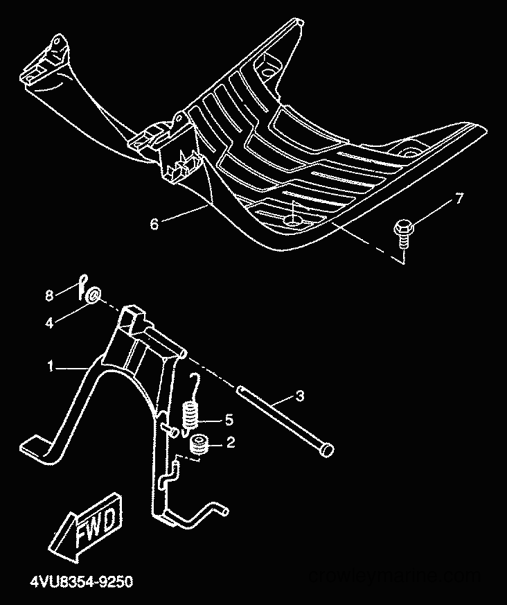 2000 Scooter CW50 - CW50 (5HG6) [010] - STAND & FOOTREST