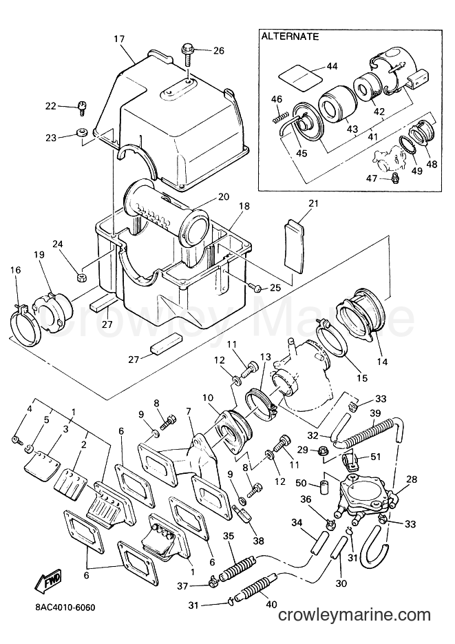 1998 Snowmobile VK540E-2 - VK540E-2 (8AC5) [030] - INTAKE