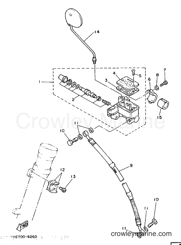 1986 Dirt Bike IT200S - IT200S (1VH) [999] - FRONT MASTER CYLINDER
