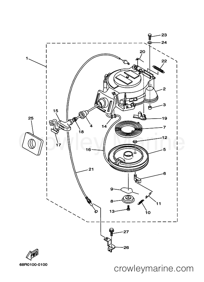Yamaha Motors F8MLH (68T) [060] - STARTER