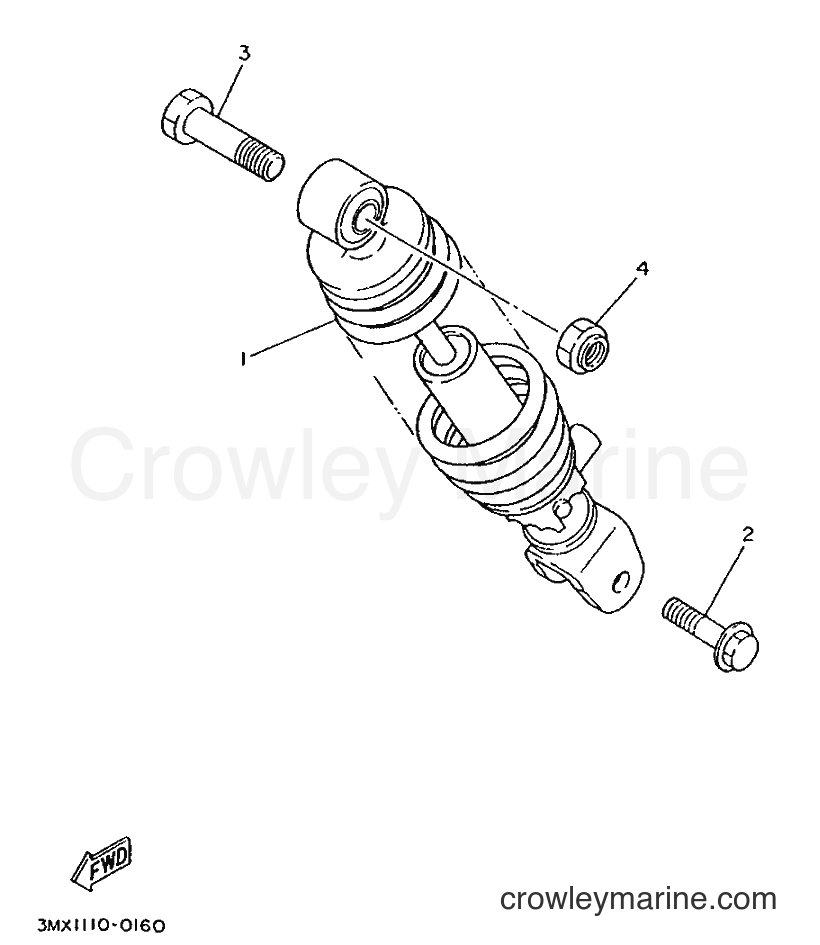 1996 Scooter CW50 - CW50 (4VV5) [999] - REAR SUSPENSION
