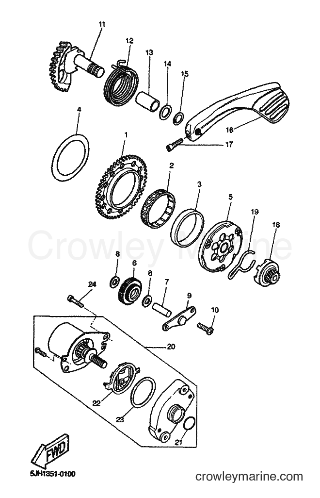 Yamaha Motors CW50 (5MN1) [030] - STARTER