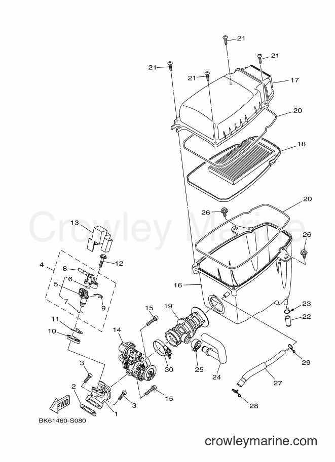 2017 Street Bike YZF155 - YZF155 (B9B1) [010] - INTAKE
