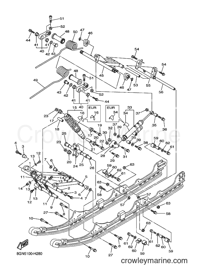 2009 Snowmobile RPZ50S - RPZ50S (8GN6) [010] - TRACK SUSPENSION 2