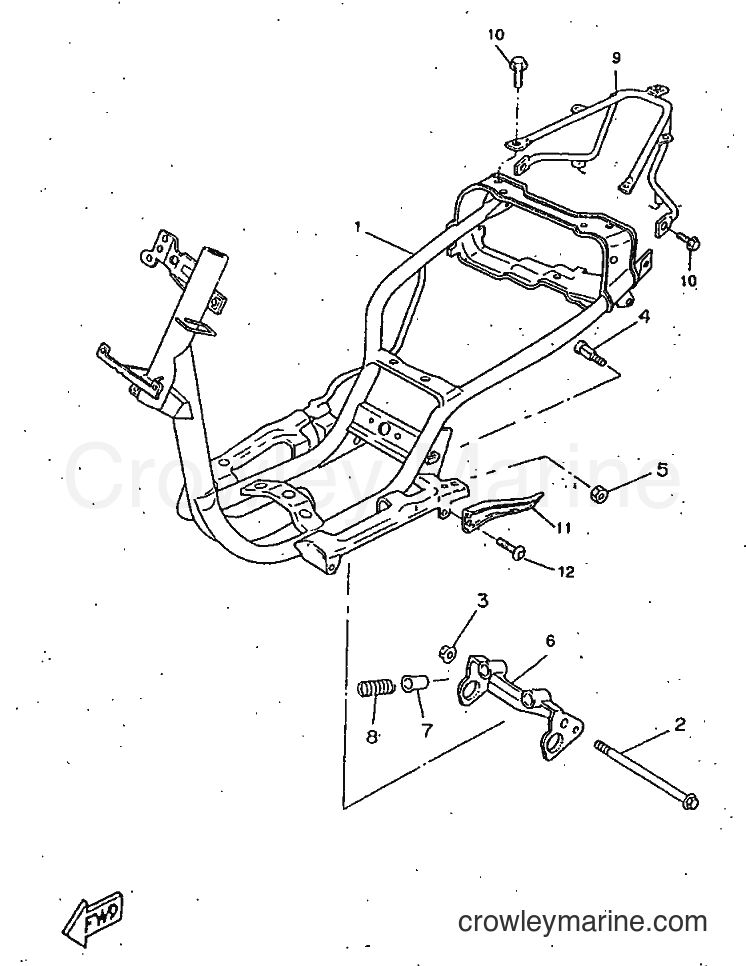 1998 Scooter CW50RSX - CW50RSX (5AA3) [999] - FRAME