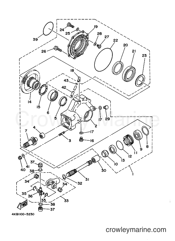 1995 ATV YFM350FW-X - YFM350FW-X (4KB2) [010] - DRIVE SHAFT