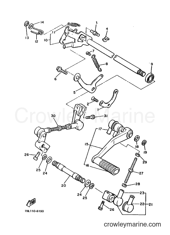 1988 Cruiser XVZ1300 - XVZ1300 (2WU0) [010] - SHIFT SHAFT