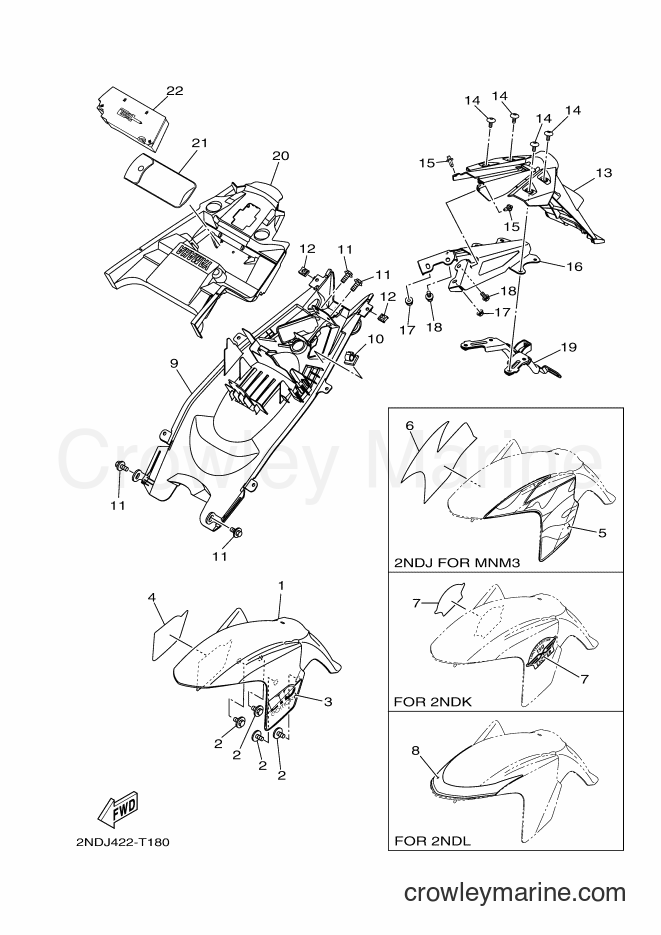 Yamaha Motors T150 (2NDJ) [010] - FENDER