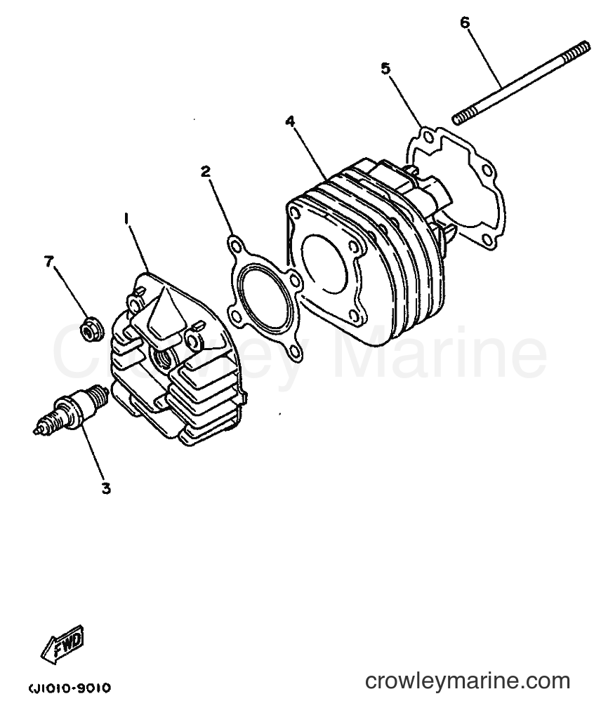 1993 Scooter YE50 - YE50 (4FX1) [999] - CYLINDER