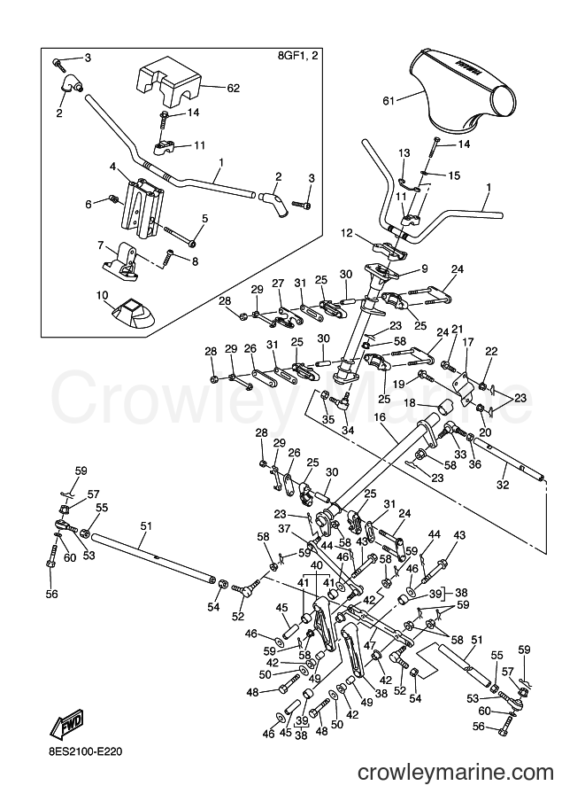 Yamaha Motors RS10S (8GF1) [020] - STEERING