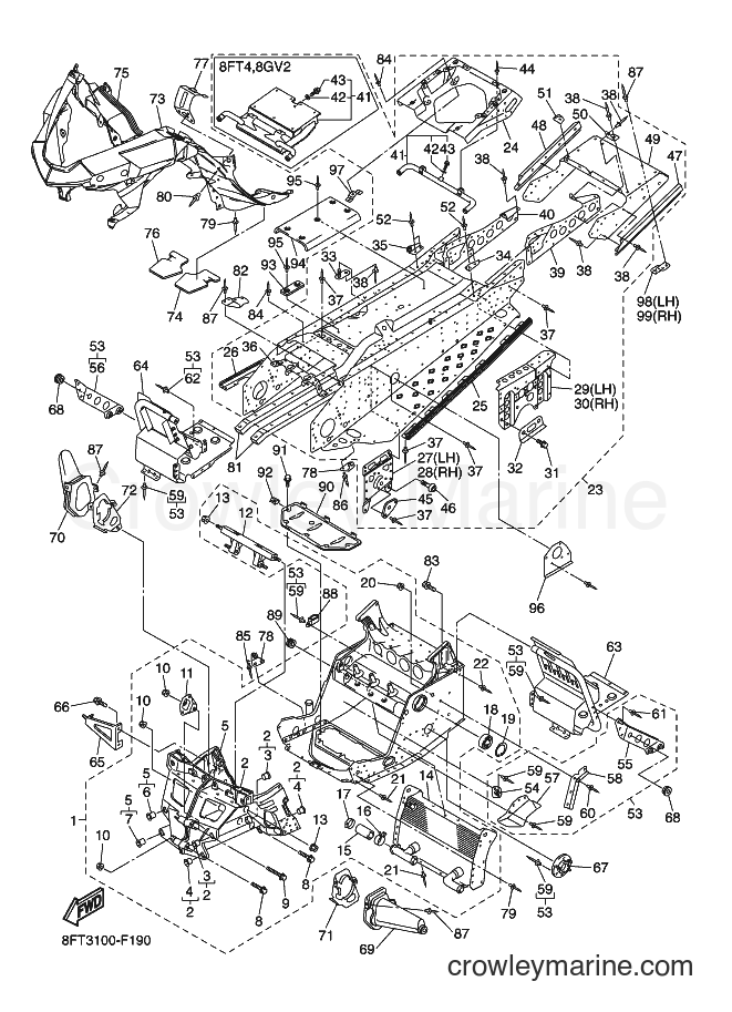 Yamaha Motors RX10ST (8FT3) [020] - FRAME