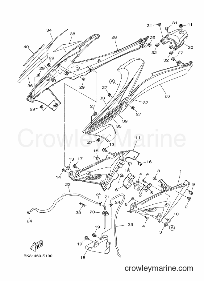 2017 Street Bike VXN150 - VXN150 (BK81) [010] - SIDE COVER