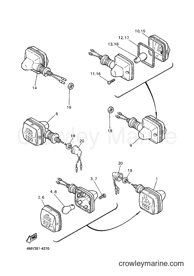 1996 Dirt Bike XTZ660 - XTZ660 (4MY3) [070] - FLASHER LIGHT