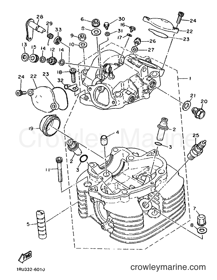 Yamaha Motors SR500 (1RU) [999] - CYLINDER HEAD