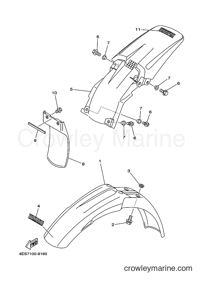 2000 Dirt Bike YZ80LW - YZ80LW (4LC7) [020] - FENDER