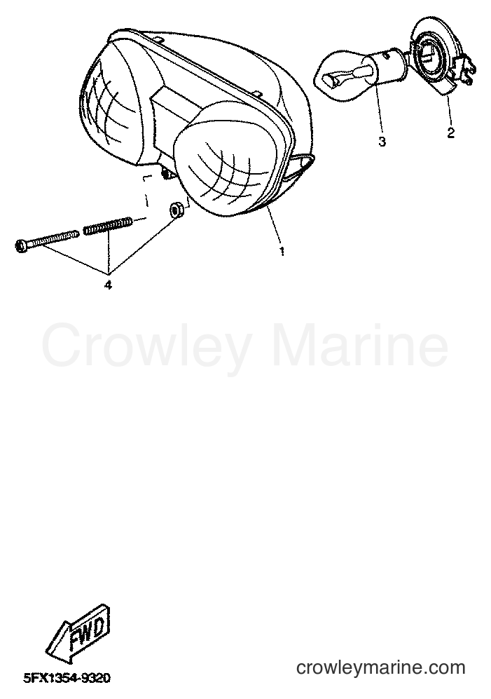 1999 Scooter CW50RS - CW50RS (5JK1) [010] - SCHEINWERFER
