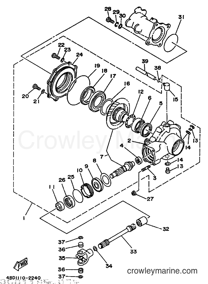 1992 ATV YFB250 - YFB250 (4BD2) [010] - DRIVE SHAFT