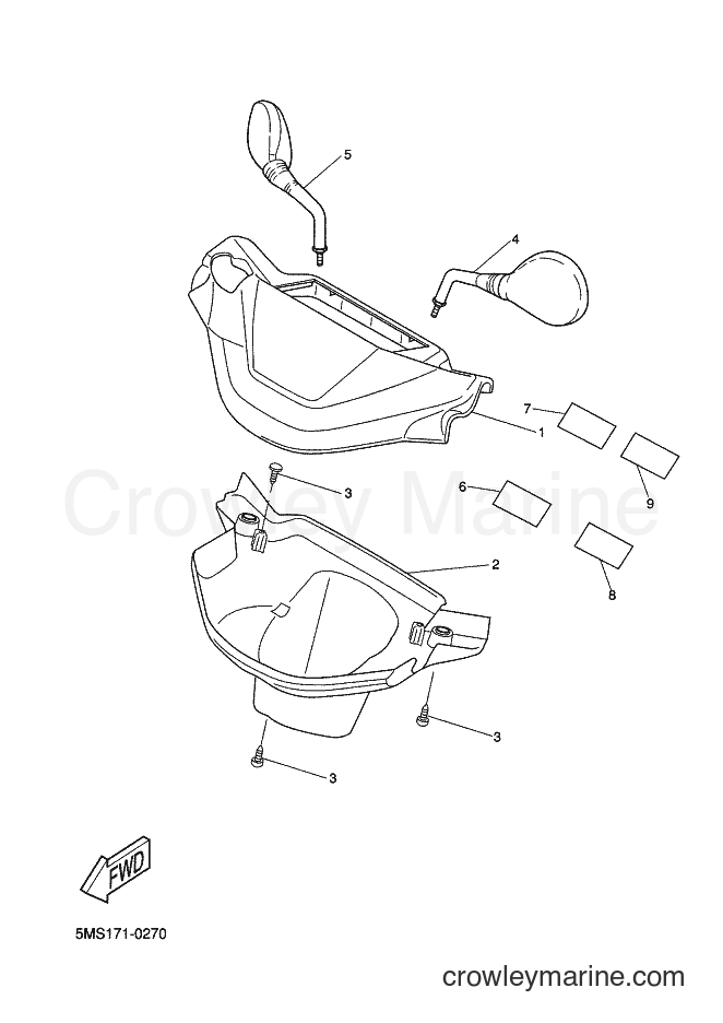 2002 Scooter CW50 - CW50 (5MS2) [010] - COWLING 1
