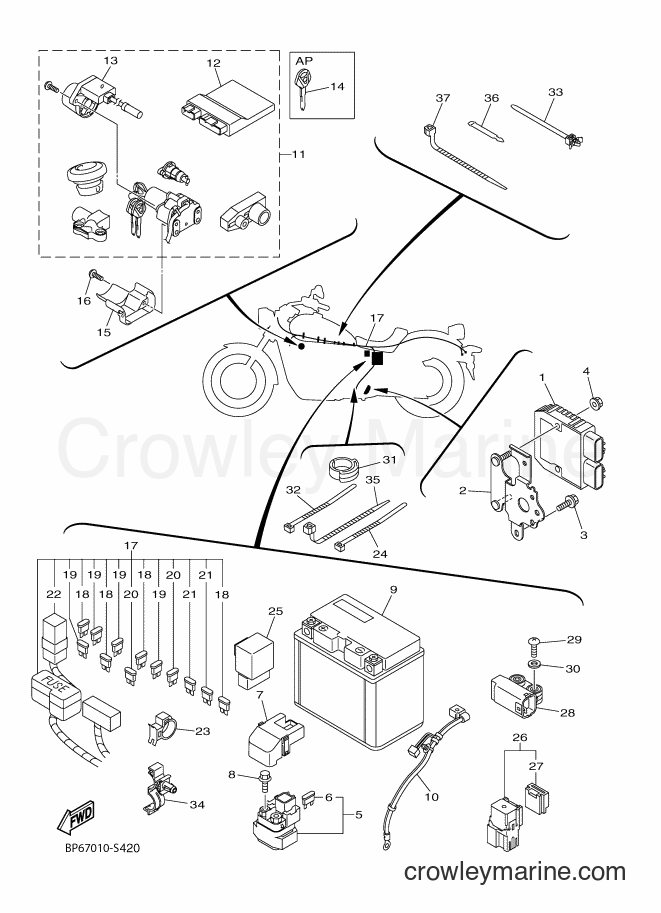 Yamaha Motors XVS950CU-A (BP67) [010] - ELECTRICAL 2