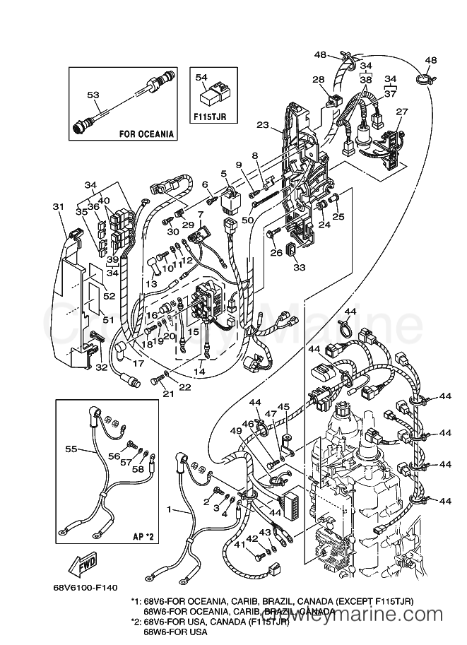 Yamaha Motors F115AETL (68V6) [210] - ELECTRICAL 2