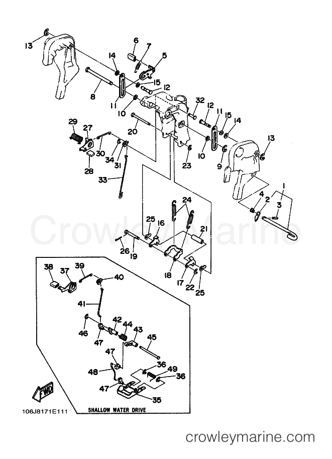 Yamaha Motors 30D (6J8) [030] - BRACKET 2