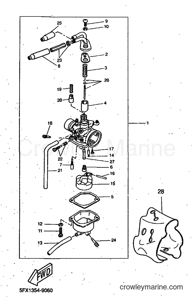 1999 Scooter CW50 - CW50 (5HG1) [010] - CARBURETOR