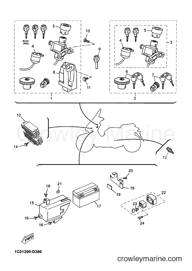 Yamaha Motors YP250R (1C03) [010] - ELECTRICAL 1