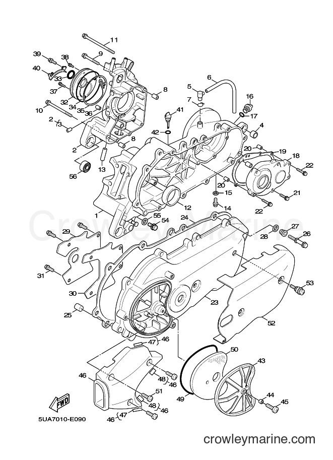 Yamaha Motors XC125 (5MLB) [020] - CRANKCASE