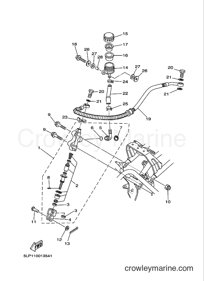 2004 ATV YFM660R - YFM660R (5LPH) [010] - REAR MASTER CYLINDER