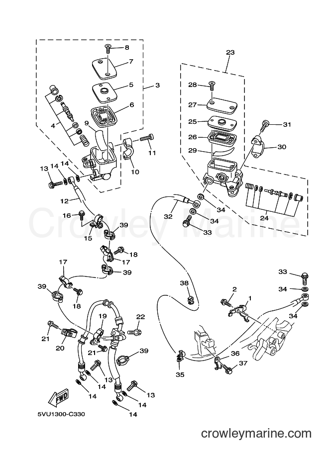 Yamaha Motors XP500 (5VU1) [090] - FRONT MASTER CYLINDER