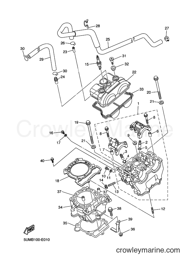 2006 Dirt Bike WR250F - WR250F (5UMC) [010] - CYLINDER