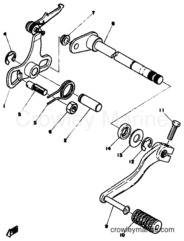 Yamaha Motors TY50 (1F4) [999] - SHIFTER